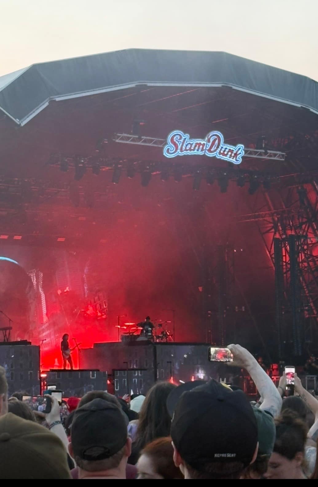 Main stage crowd at Slam Dunk Festival during a live performance