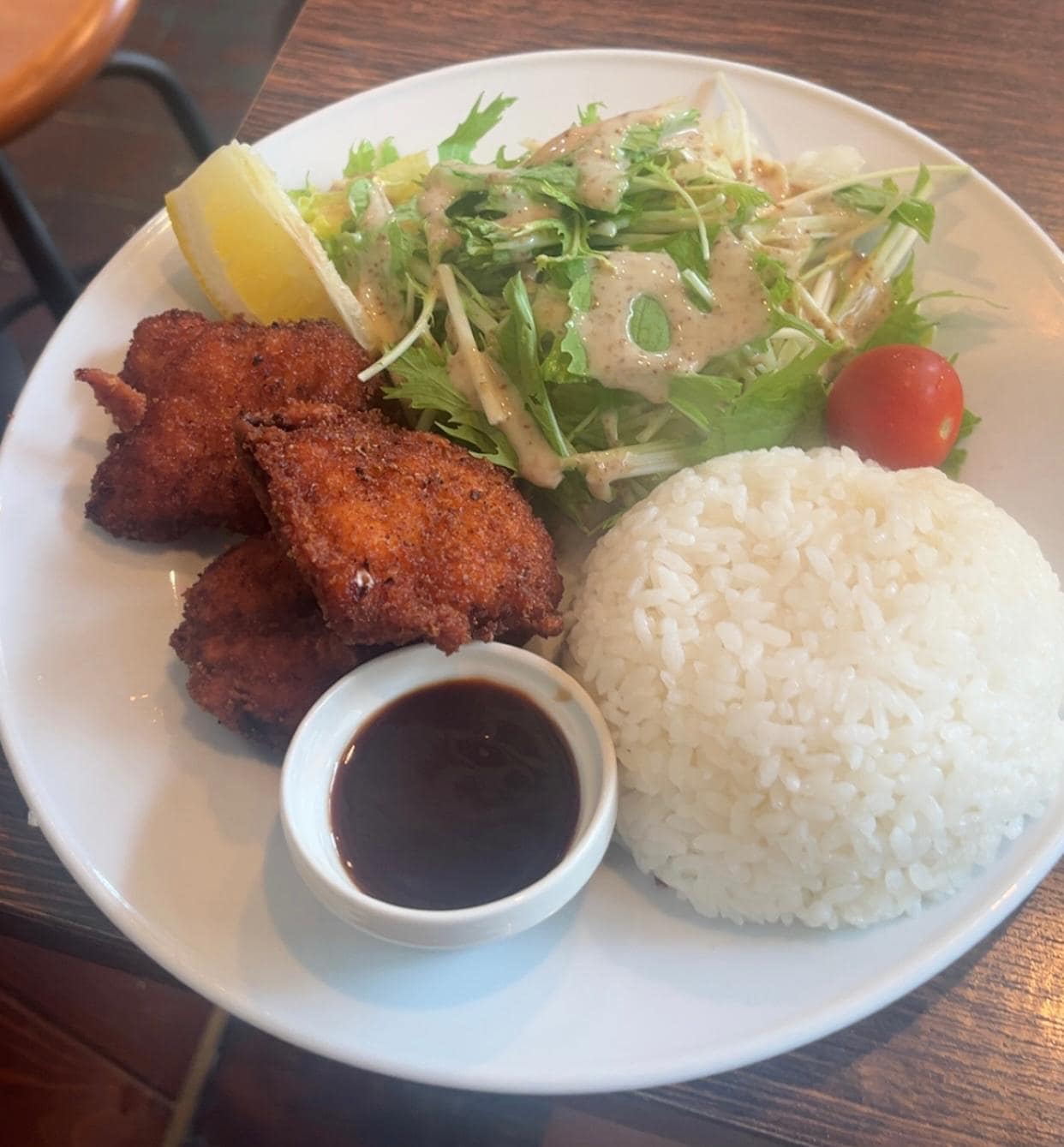 Japanese curry with rice and fried pork